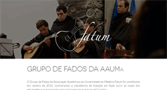 Desktop Screenshot of fatum.aauma.pt