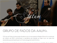Tablet Screenshot of fatum.aauma.pt